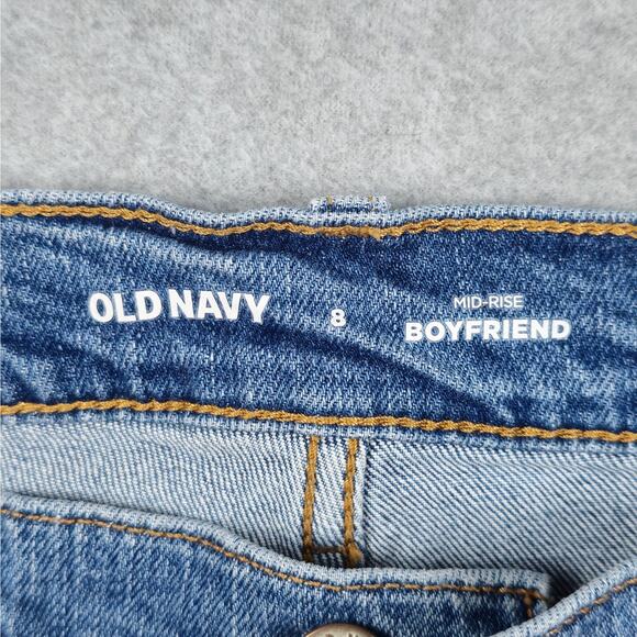 Old Navy Womens 8 Distressed Denim Cut Off Shorts 30" Waist - Picture 3 of 11